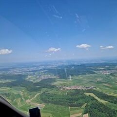 Flugwegposition um 10:31:01: Aufgenommen in der Nähe von Zollernalbkreis, Deutschland in 1603 Meter